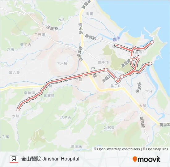 F933-1330 Bus Line Map