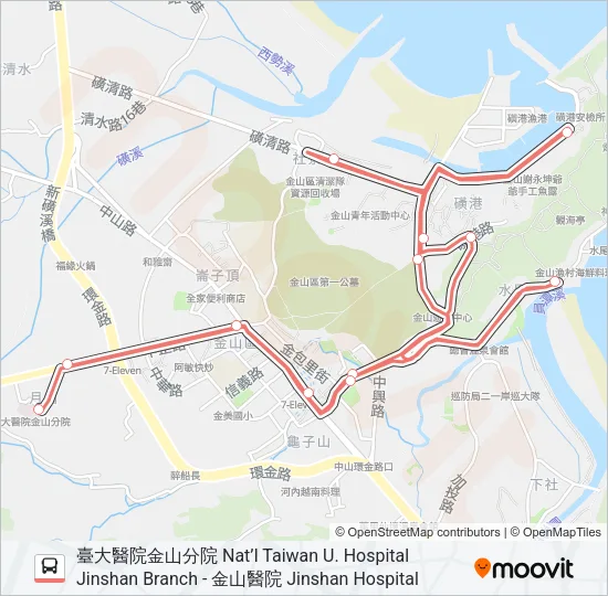 F933-1430 Bus Line Map