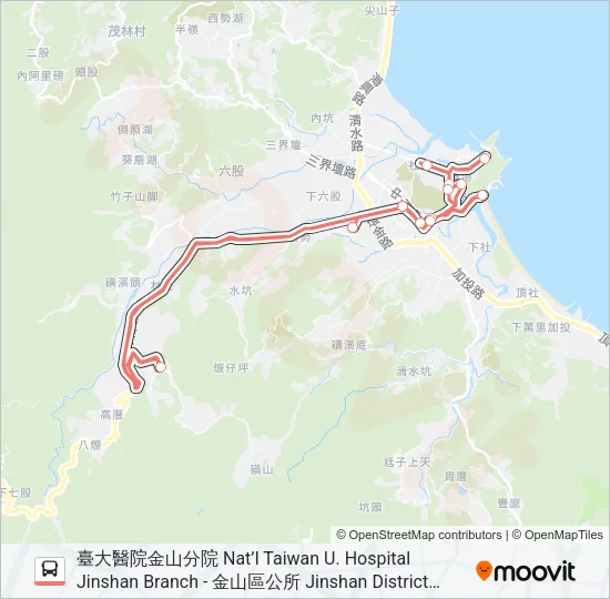 F933-1530 Bus Line Map