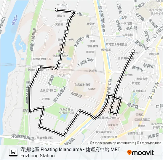 585 Bus Line Map