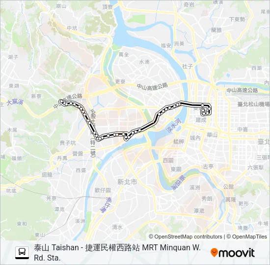 820 Bus Line Map