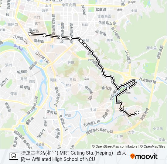 通勤22 Bus Line Map