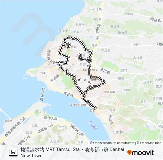 595新民去 Bus Line Map