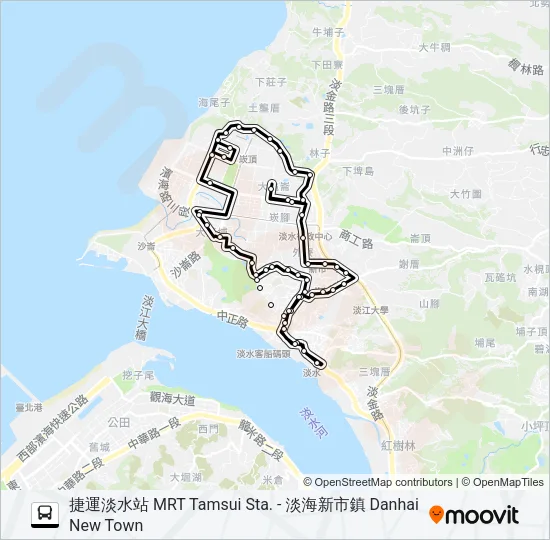 595新民去 Bus Line Map