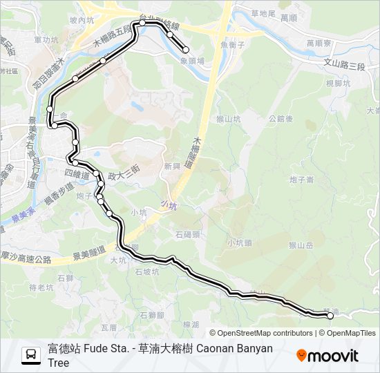 通勤21 Bus Line Map