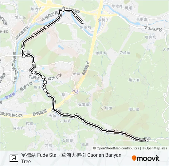 巴士通勤21的線路圖