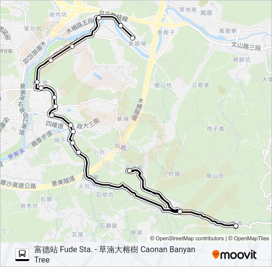 通勤21 Bus Line Map