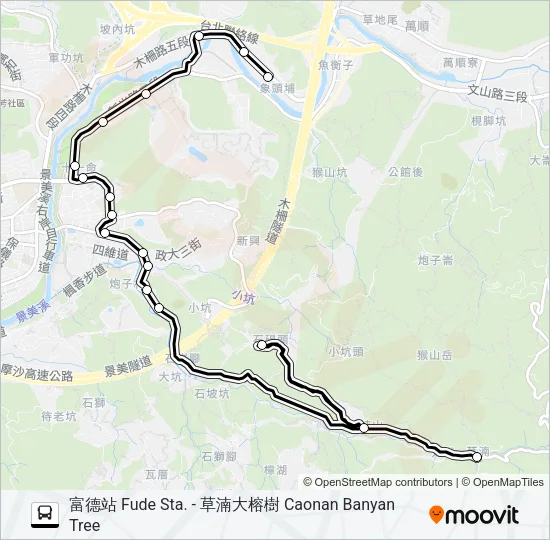 通勤21 Bus Line Map