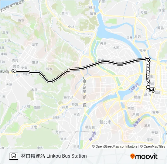 966副 Bus Line Map