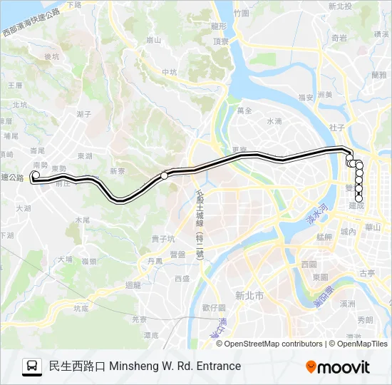 966副 Bus Line Map
