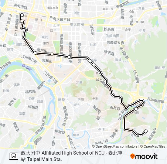 巴士通勤24的線路圖