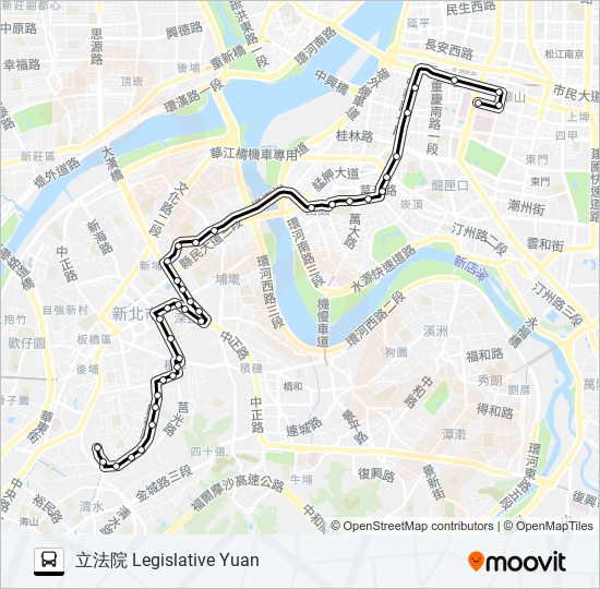 604路 bus Line Map