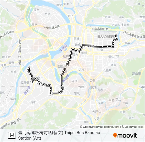 307西藏往板橋前站 Bus Line Map