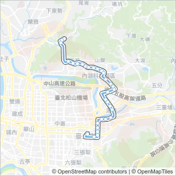 藍7 Bus Line Map