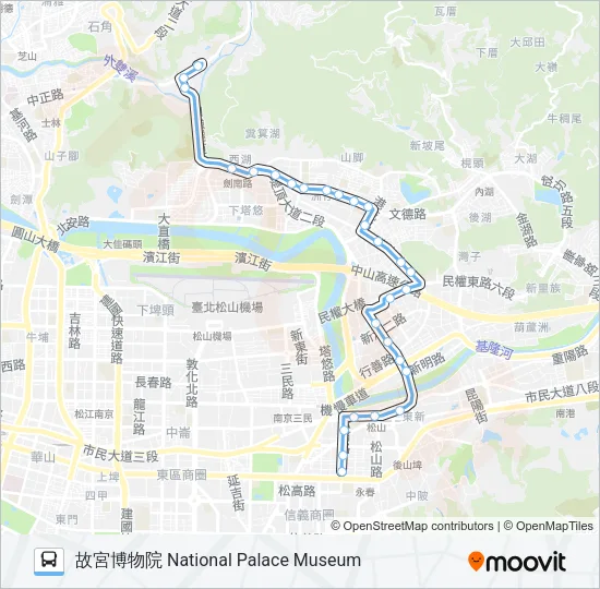 藍7 Bus Line Map