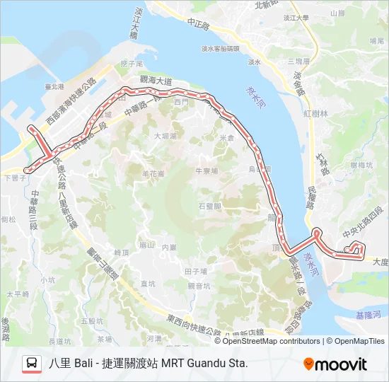 紅22 Bus Line Map