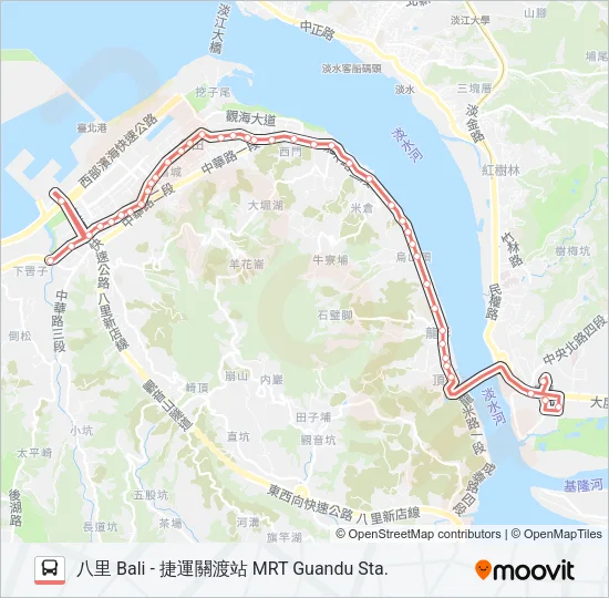 紅22 Bus Line Map