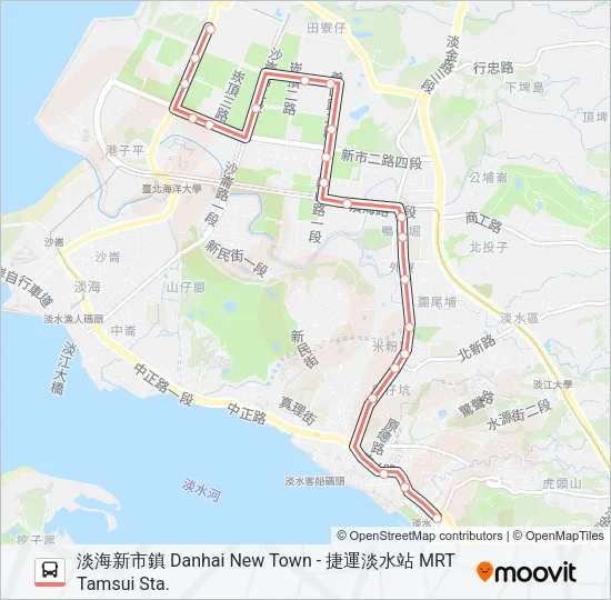紅37行經海洋都心社區 Bus Line Map