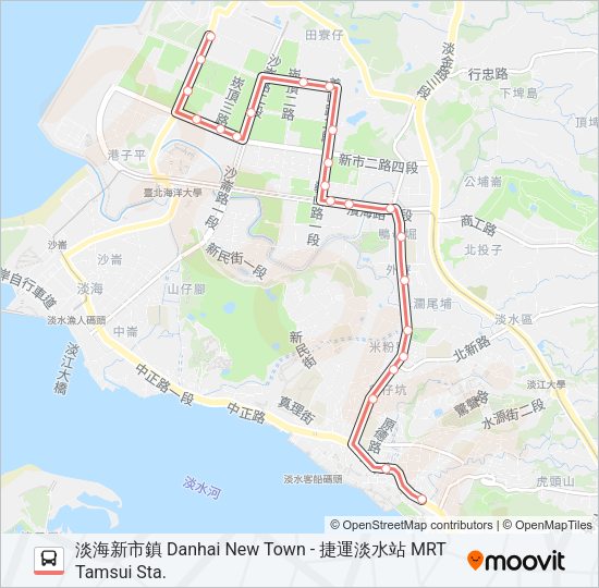 紅37行經海洋都心社區 Bus Line Map
