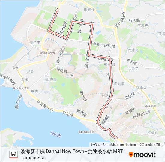 紅37行經海洋都心社區 Bus Line Map