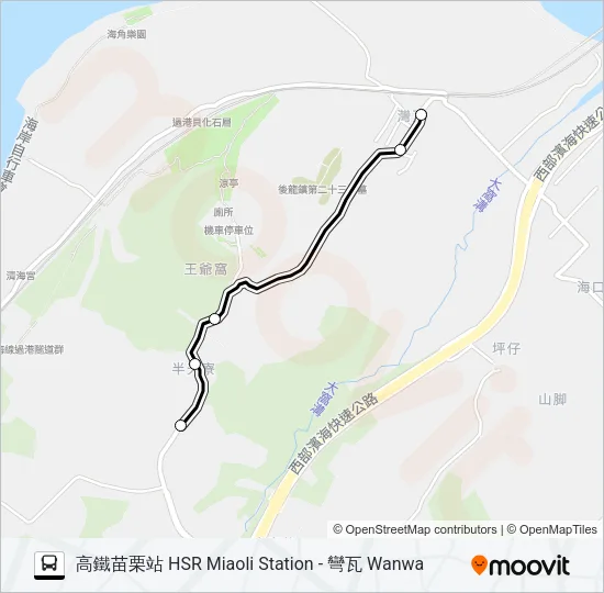 巴士5815A的線路圖