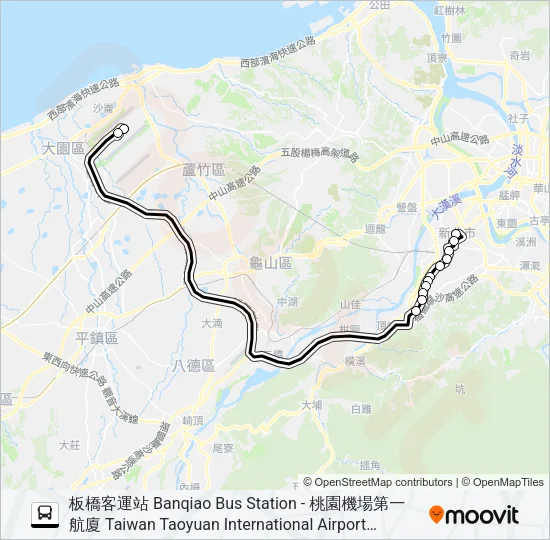 1962 Bus Line Map