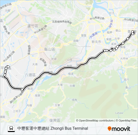 9001 Bus Line Map