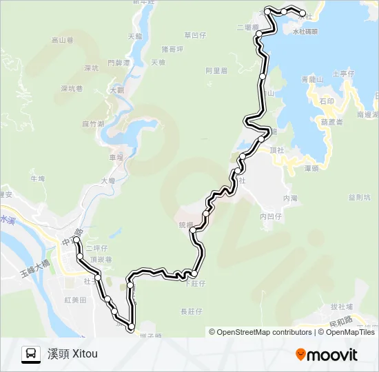 巴士6801的線路圖