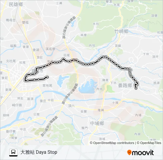 7319F Bus Line Map