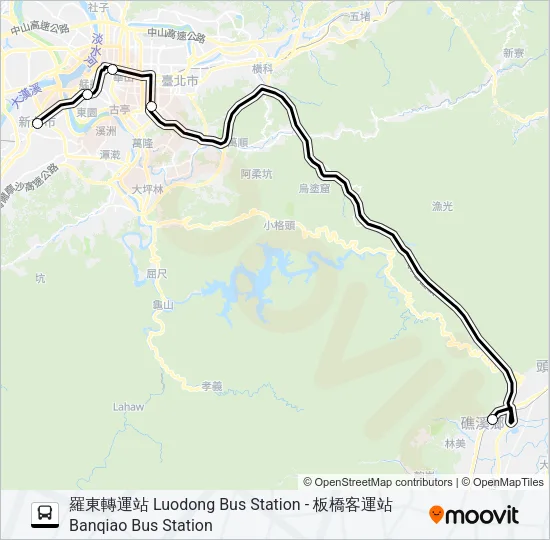 1915B Bus Line Map
