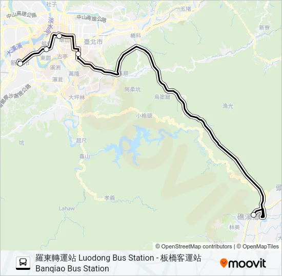 1915B Bus Line Map
