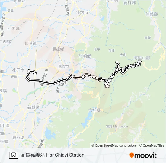 7329A Bus Line Map