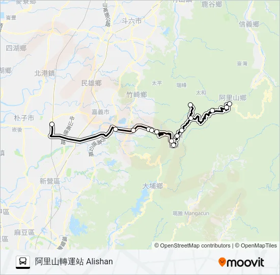 7329A Bus Line Map