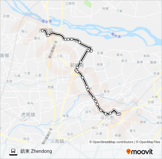 7132A Bus Line Map