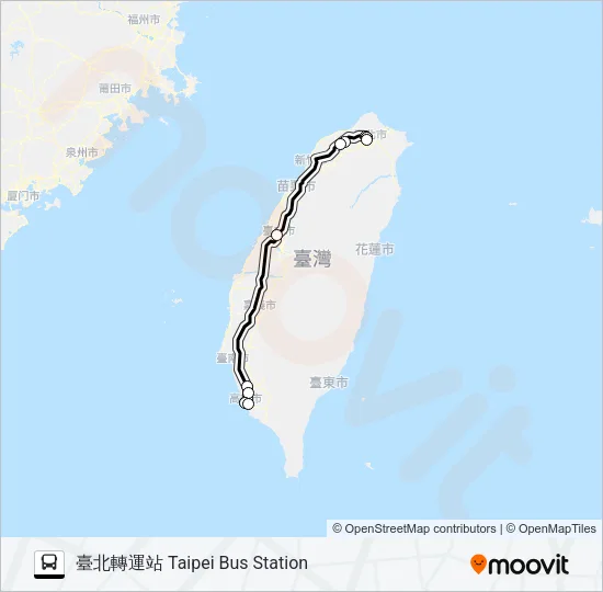 1610 Bus Line Map