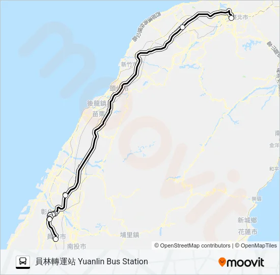 1616 Bus Line Map
