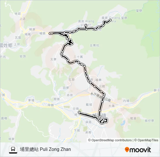 6651B Bus Line Map
