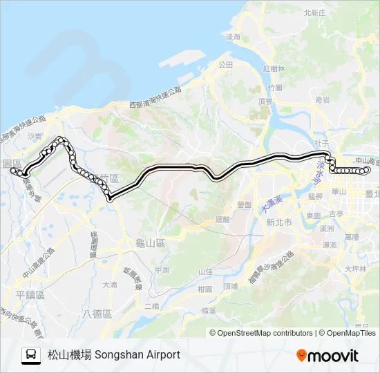 巴士1842的線路圖