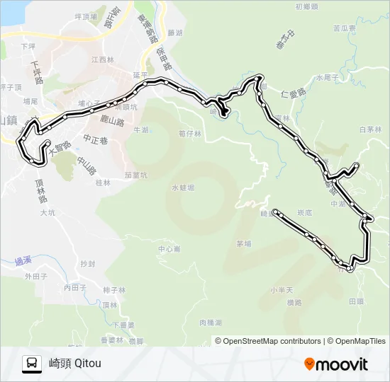 6720A Bus Line Map