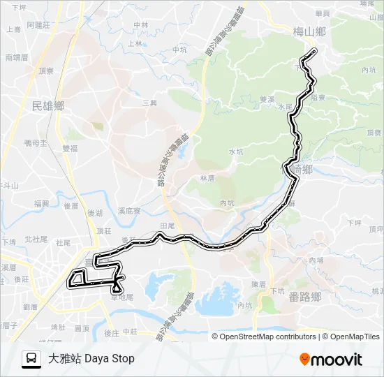 7323C Bus Line Map