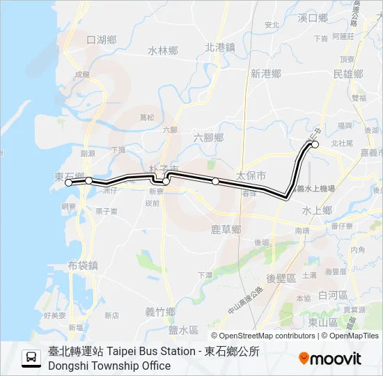 1638A Bus Line Map