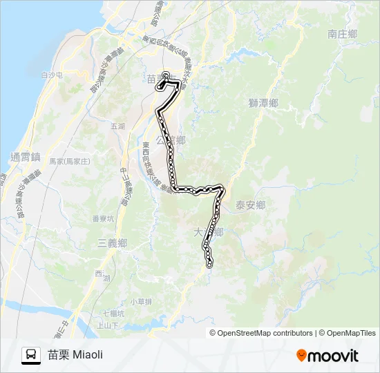 5656A Bus Line Map