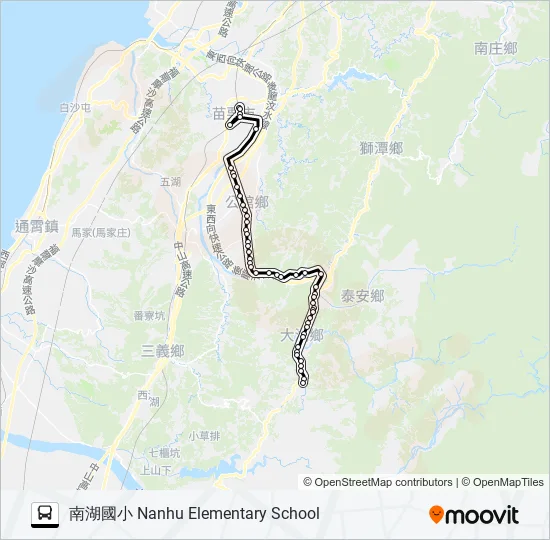 5656A Bus Line Map