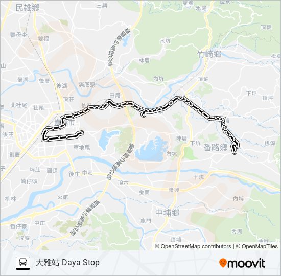 7319H bus Line Map