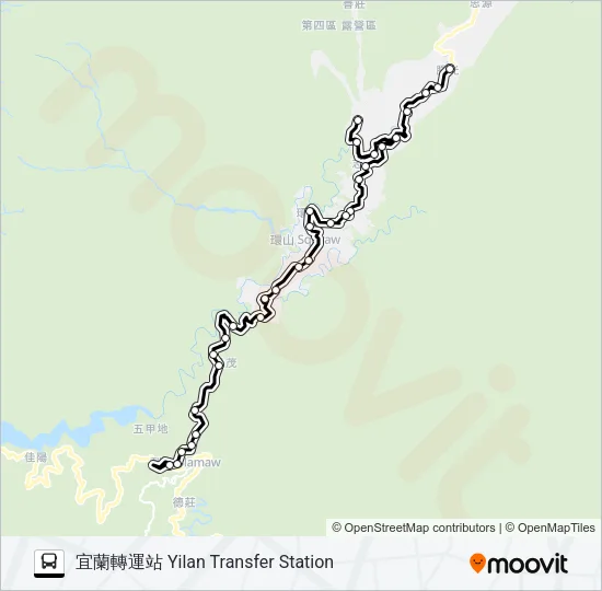 1751 Bus Line Map