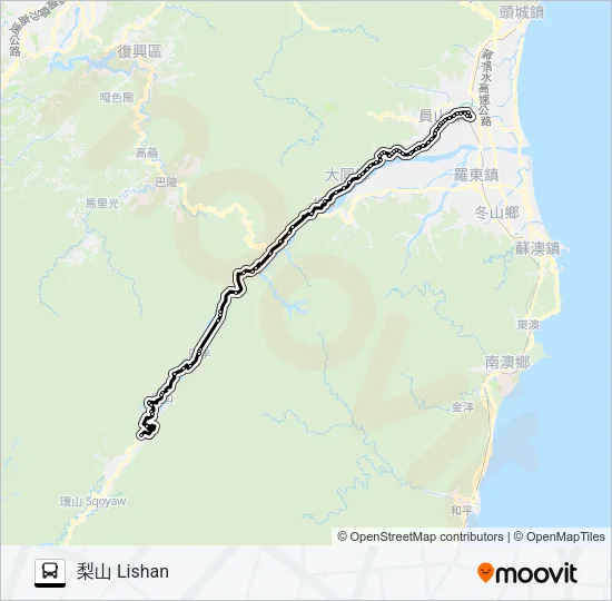 1751 Bus Line Map