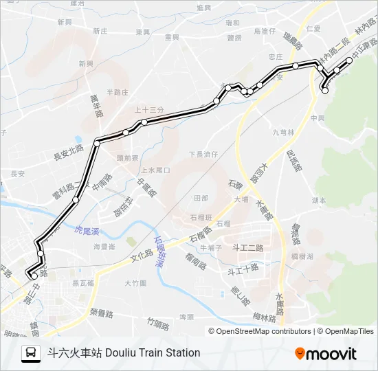 7128 Bus Line Map