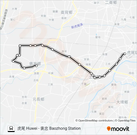 7110 Bus Line Map