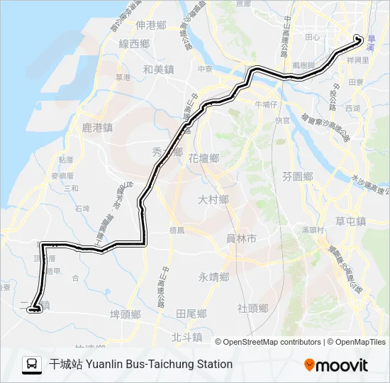 巴士6736的線路圖