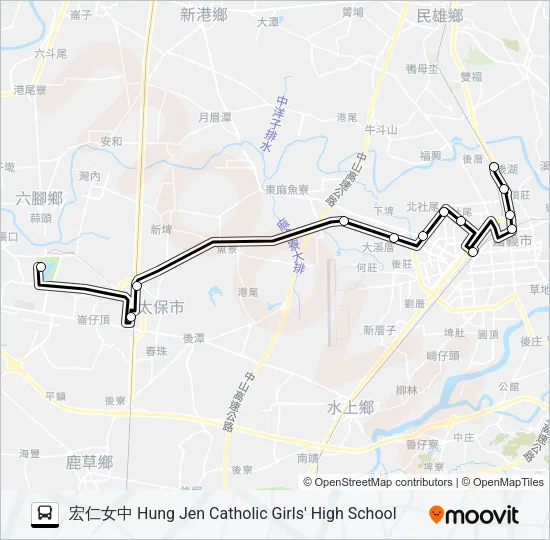 7212 Bus Line Map